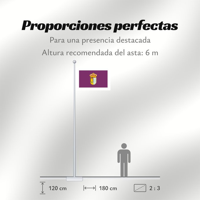 Proporciones de la bandera: Almócita	Almócita Almería province - Spain	Municipio de Almócita  Almería - España  Según la descripción Paño rectangular de dimensiones vez y media más largo que el ancho