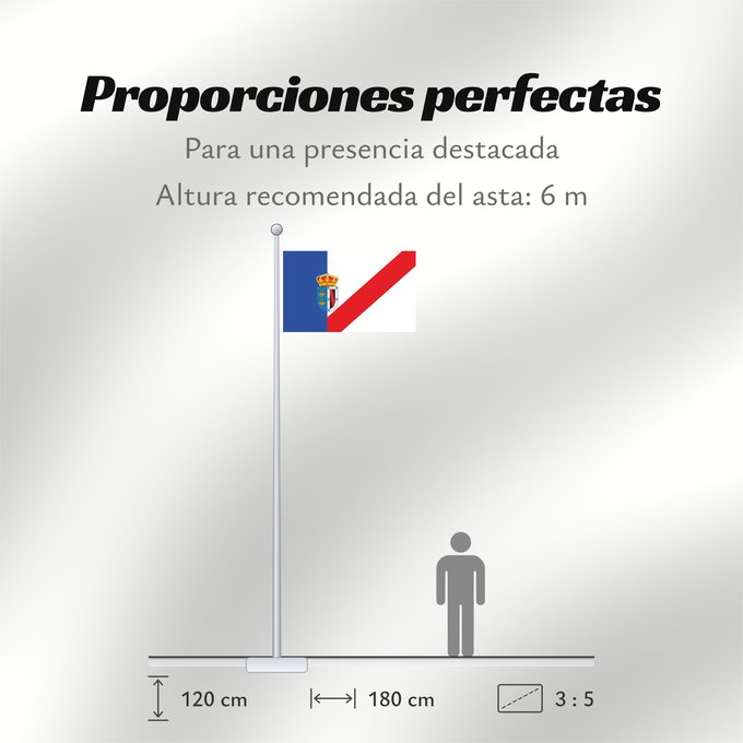 Proporciones de la bandera: Almonte Spain