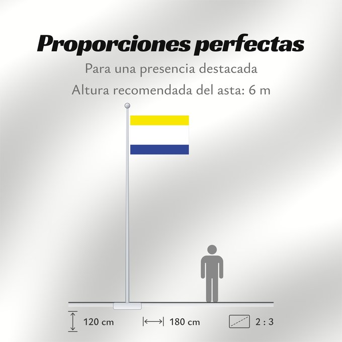 Proporciones de la bandera: Ampuero Spain