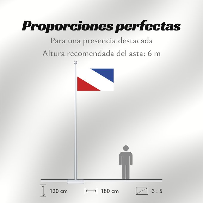 Proporciones de la bandera: Arenas del Rey Arenas del Rey, en Granada España