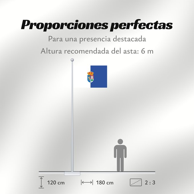 Proporciones de la bandera: Arganda del Rey Spain Arganda del Rey España