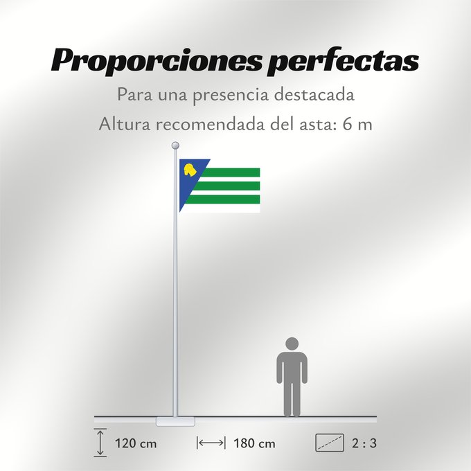 Proporciones de la bandera: El Buste	El Buste-Zaragoza-Spain	El Buste-Zaragoza