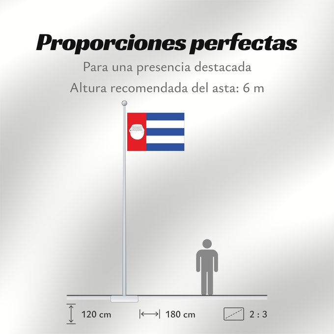 Proporciones de la bandera: Cacín  Granada	Cacín, Granada, Spain	Cacín	Cacín, Granada, España