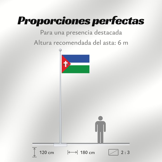 Proporciones de la bandera: Capdesaso-Huesca	Capdesaso-Huesca-Spain