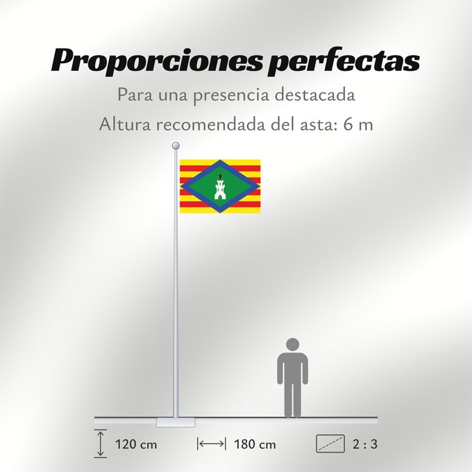 Proporciones de la bandera: Castejón de Alarba Castejón de Alarba-Zaragoza-Spain Castejón de Alarba-Zaragoza