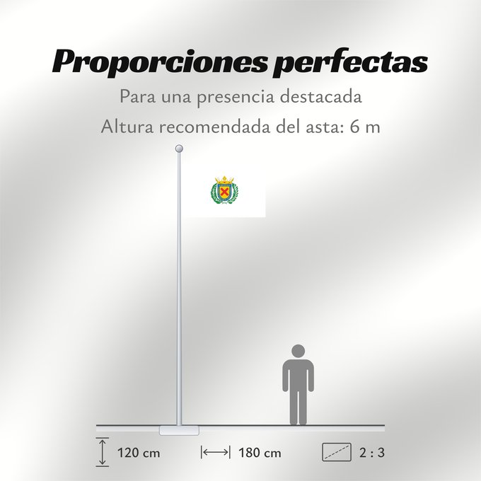 Proporciones de la bandera: Eibar	Eibarko Udalerria Bandera,  Gipuzkoa-Espaina