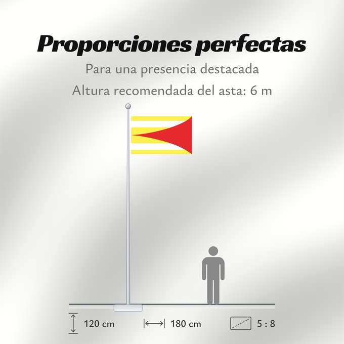 Proporciones de la bandera: Favara de Matarranya