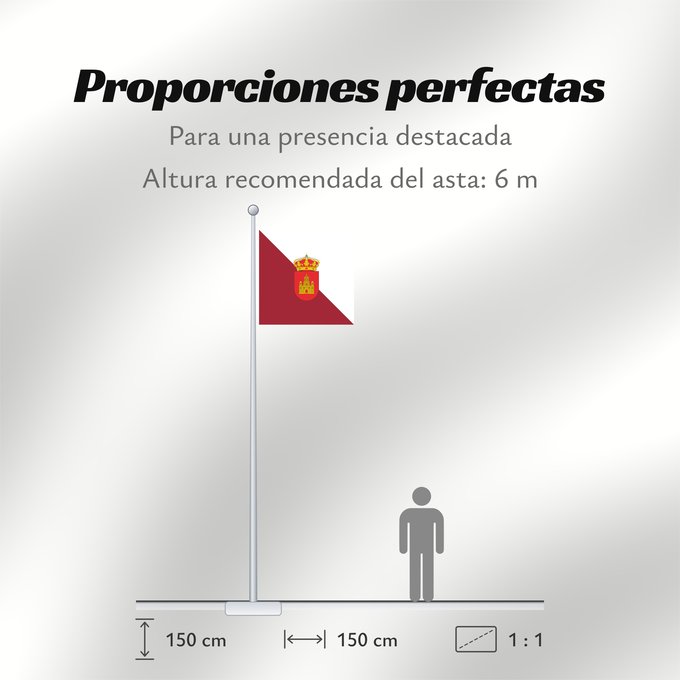 Proporciones de la bandera: Grijota	Municipal de Grijota  Palencia