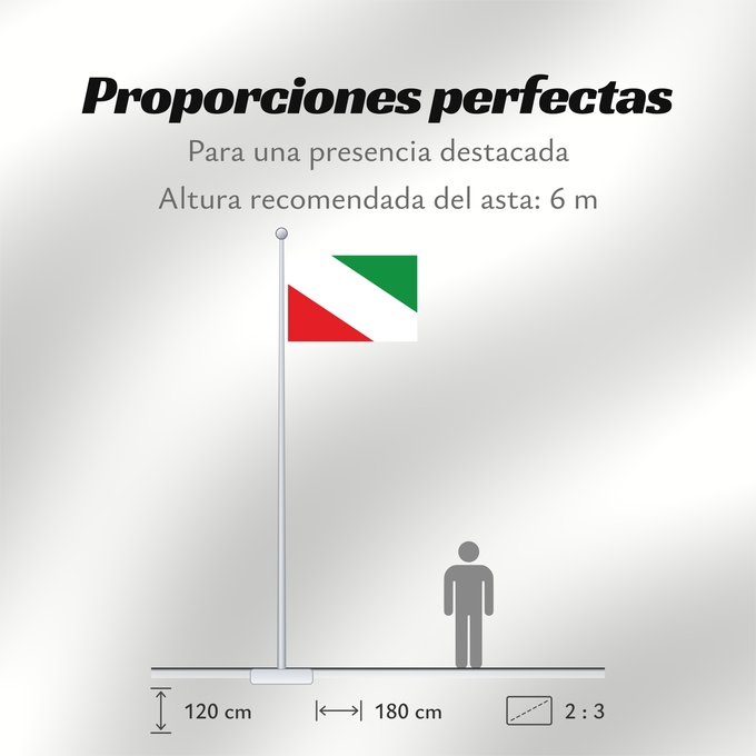 Proporciones de la bandera: Los Yébenes Spain Los Yébenes, in Toledo province, Spain Los Yébenes Rectangular de proporciones 2 3, dividido diagonalmente