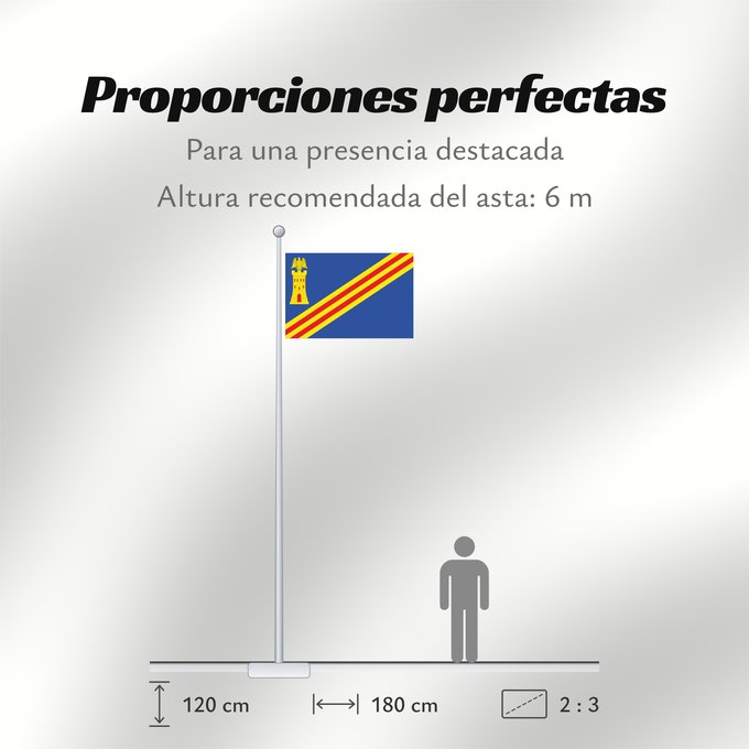 Proporciones de la bandera: Marracos	Marracos-Zaragoza-Spain	Marracos-Zaragoza