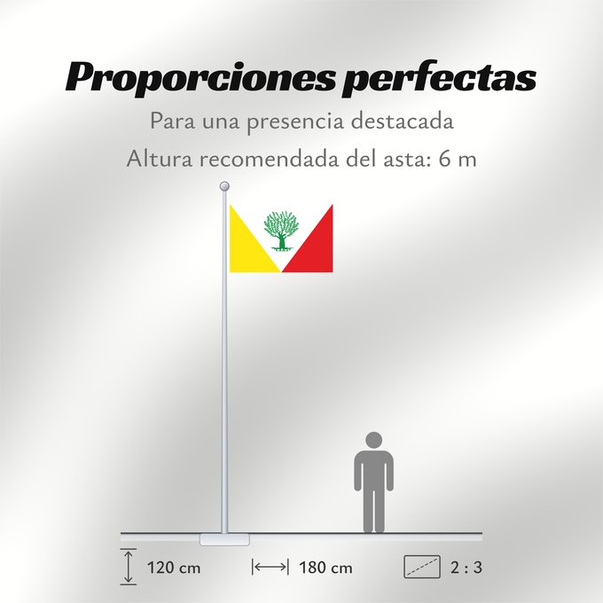Proporciones de la bandera: Montejícar Spain	Montejícar, in Granada  Spain	Montejícar