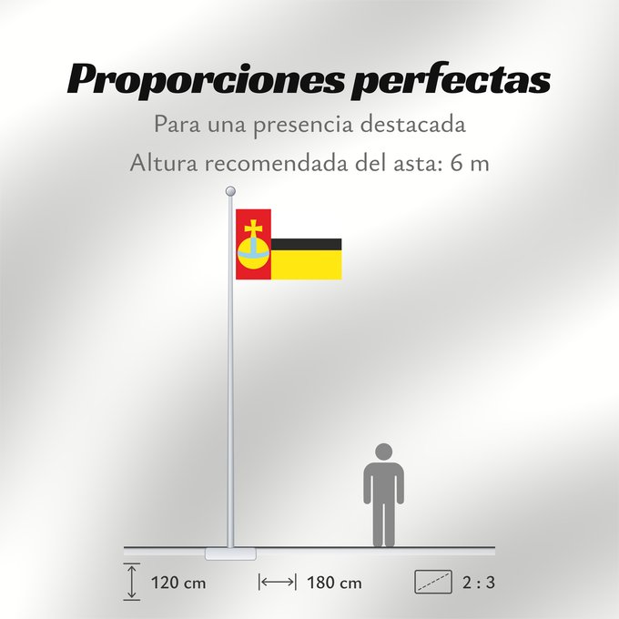Proporciones de la bandera: Montmajor Apaisada Apaïsada