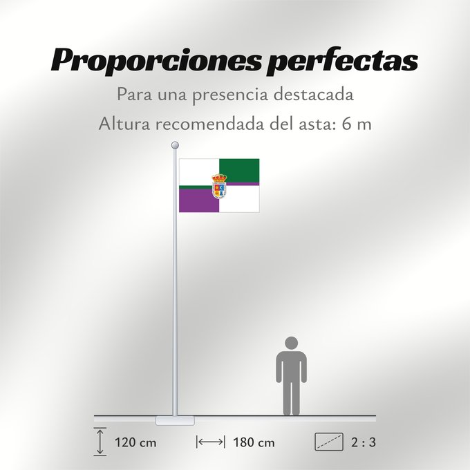 Proporciones de la bandera: Porcuna  Jaén	Porcuna, Jaén, Spain	Porcuna	Porcuna, Jaén, España
