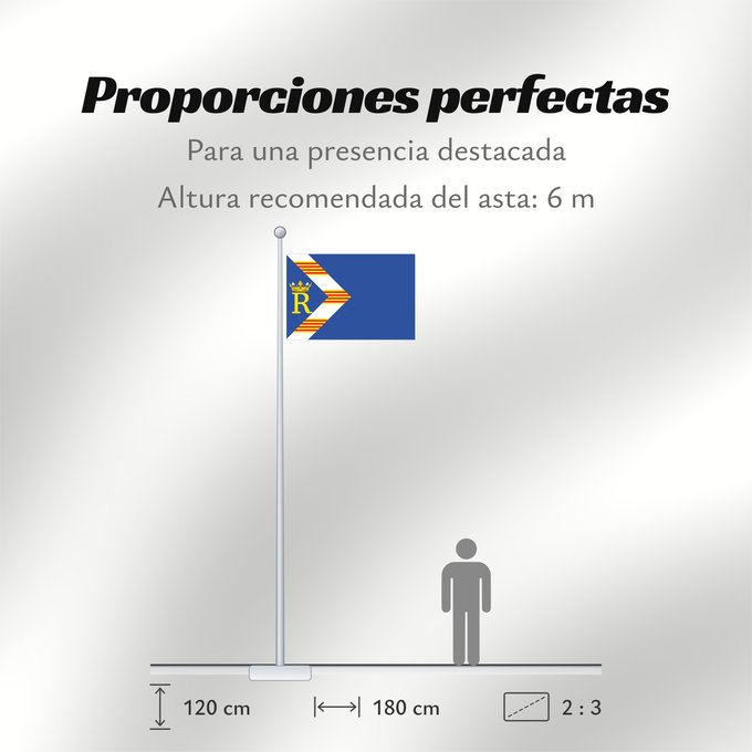 Proporciones de la bandera: Retascón	Retascón - Zaragoza - Spain	Retascón - Zaragoza - España