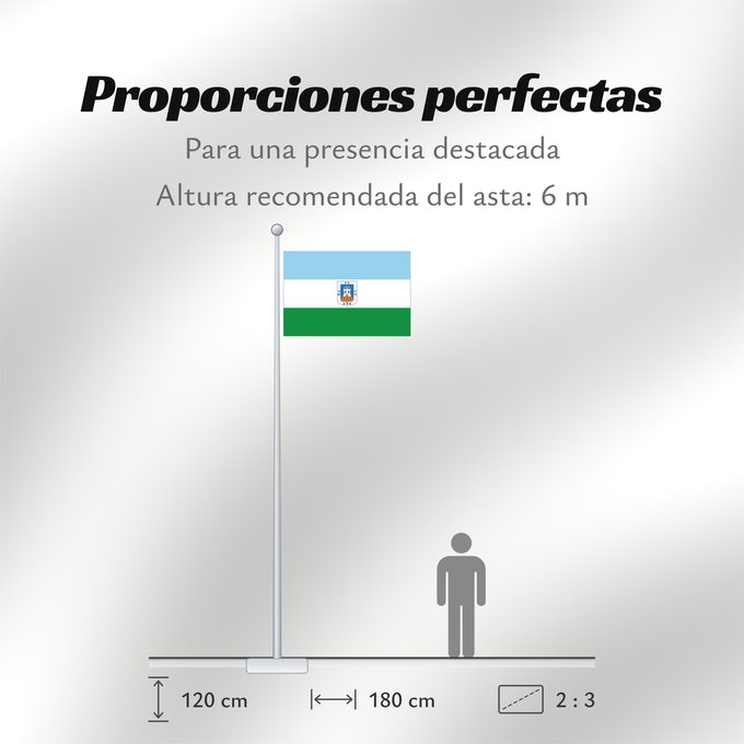 Proporciones de la bandera: Salobreña  Granada	Salobreña, Granada, Spain	Salobreña	Salobreña, Granada, España