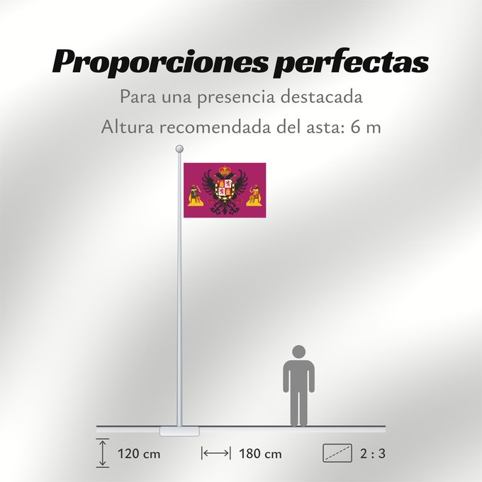 Proporciones de la bandera: Toledo Tolède