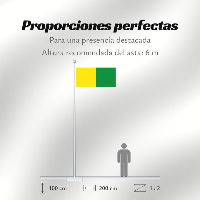 Proporciones de la bandera: Yunclillos Spain