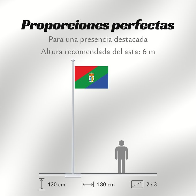 Proporciones de la bandera: Zarza la Mayor Cáceres Zarza la Mayor, Cáceres, Spain Zarza la Mayor, Cáceres Zarza la Mayor, Cáceres, España