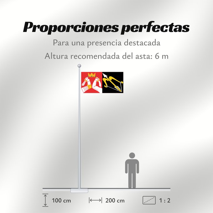 Proporciones de la bandera: Itä-Suomen lääni