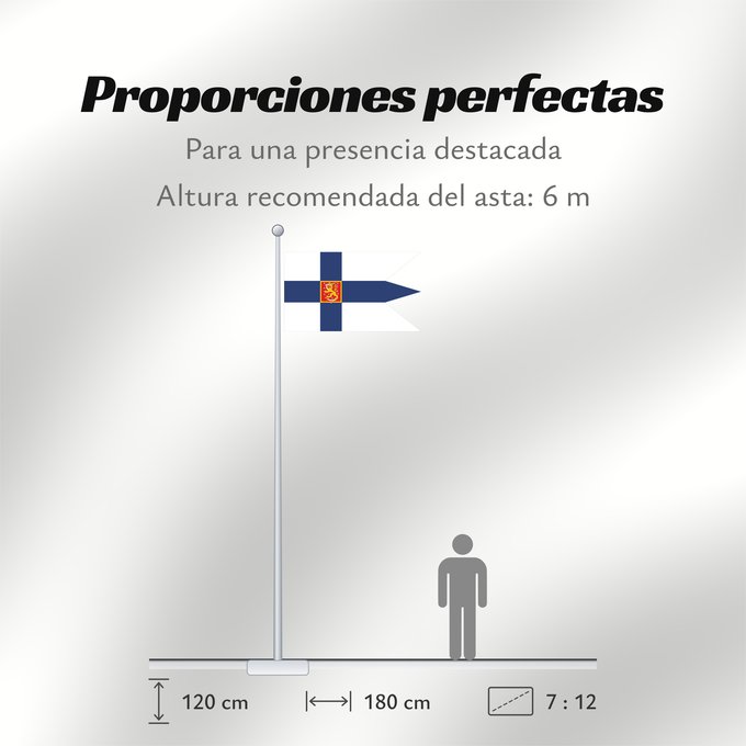 Proporciones de la bandera: Finland 1920-1978 Military Finland military flag 1920-1978 Drapeau militaire de la Finlande 1920-1978 Bandera militar de Finlandia 1920-1978 Finnland Militärflagge 1920-1978 Bandiera militare della Finlandia 1920-1978 Military flag of Finland 1920-1978