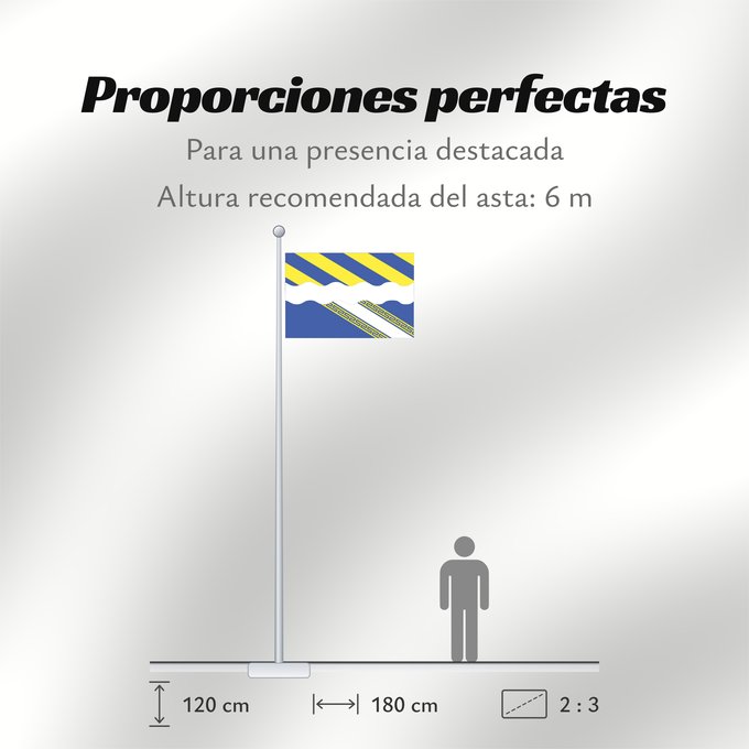 Proporciones de la bandera: Fr département Aisne Aisne Département de l’Aisne