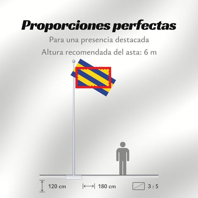 Proporciones de la bandera: Nivernais	French province of Nivernais