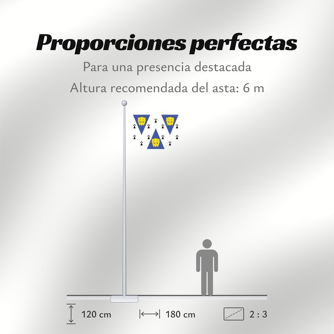 Proporciones de la bandera: Shropshire