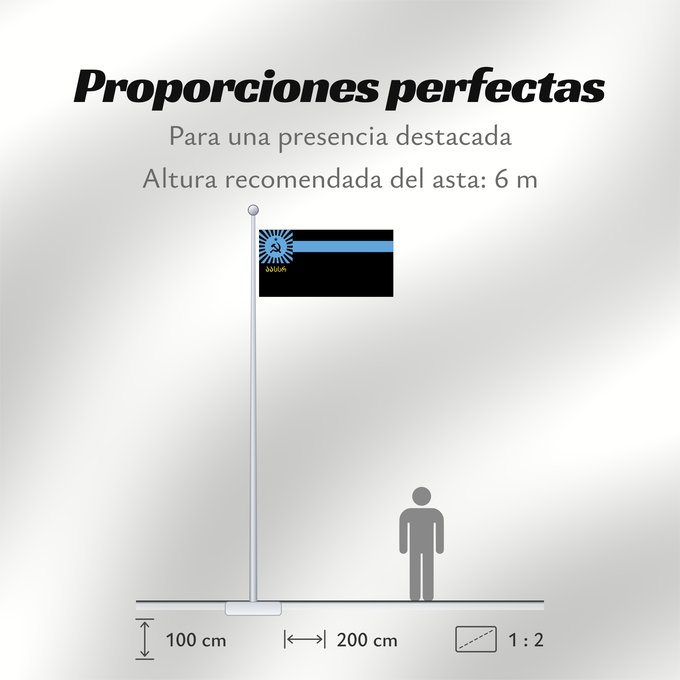 Proporciones de la bandera: Adjarian ASSR ASSR d'Adjara ASSR de Adzharia Adschara ASSR ASSR di Adzharia