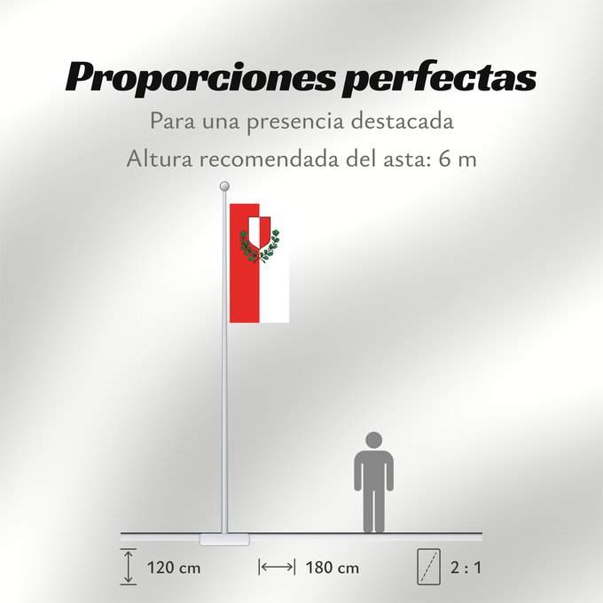 Proporciones de la bandera: Poreča	City of Poreč	Ville de Poreč	Ciudad de Poreč	Stadt Poreč	Della Città di Parenzo	Grada Poreča	Mesta Poreča