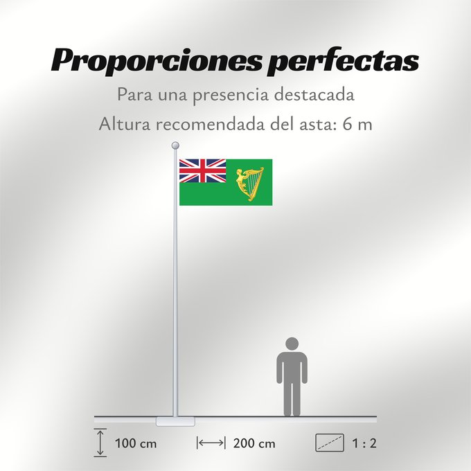 Proporciones de la bandera: Green Ensign