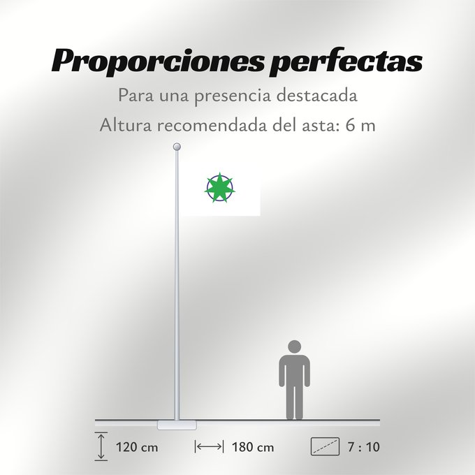 Proporciones de la bandera: Aomori