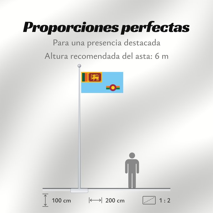 Proporciones de la bandera: Ensign of the Royal Ceylon Air Force