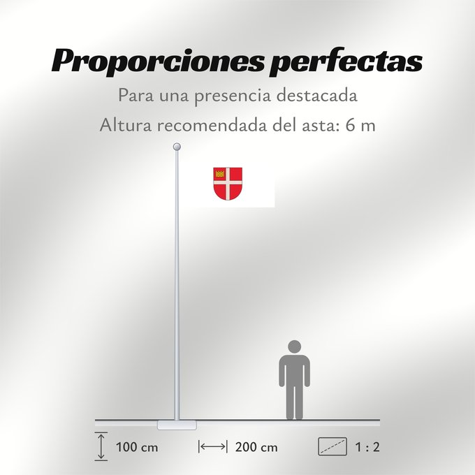 Proporciones de la bandera: Ikšķile	Ikšķile, Latvia	Ikšķiles