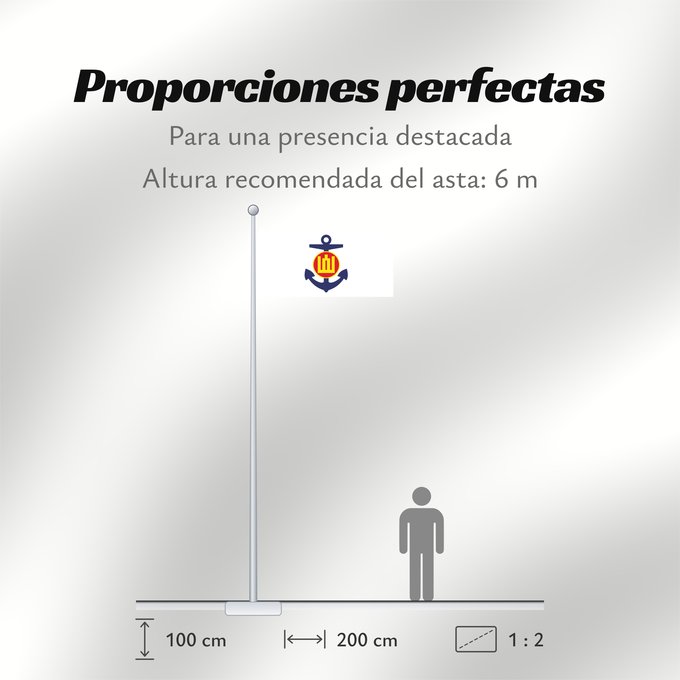 Proporciones de la bandera: Naval Jack of Lithuania