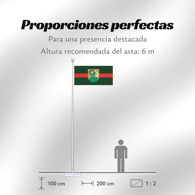 Proporciones de la bandera: Talsi	City of Talsi, Latvia	Talsu pilsētas karogs