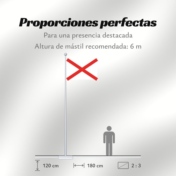 Proporciones de la bandera: Luqa	Ħal Luqa, Malta
