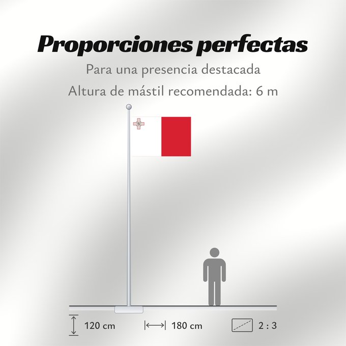 Proporciones de la bandera: Malta Malte Сцяг Мальты Maltas Ta Malta Флаг Мальты Прапор Мальти