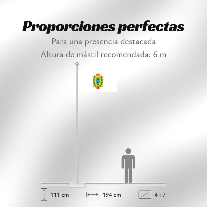 Proporciones de la bandera: Durango