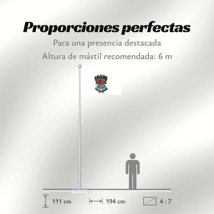 Proporciones de la bandera: Michoacan	Michoacán