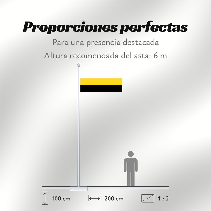 Proporciones de la bandera: Perak	Malaysian state of Perak