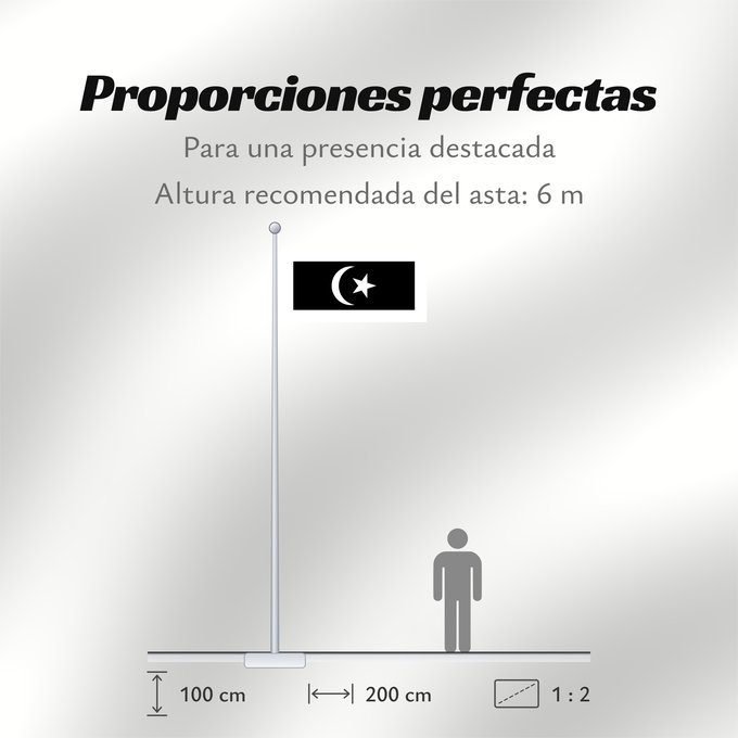 Proporciones de la bandera: Terengganu	Malaysian state Terengganu