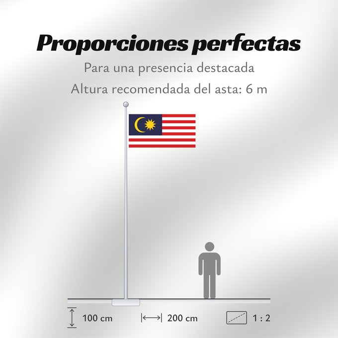 Proporciones de la bandera: Malaya	Federation of Malaya	Föderation Malaya	Persekutuan Tanah Melayu / بنديرا ڤرسكوتوان تنه ملايو