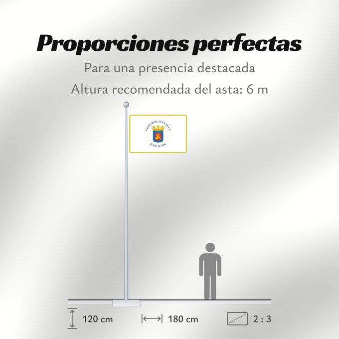 Proporciones de la bandera: Managua	Managua according to the National Assembly of Nicaragua	Managua según la Asamblea Nacional de Nicaragua