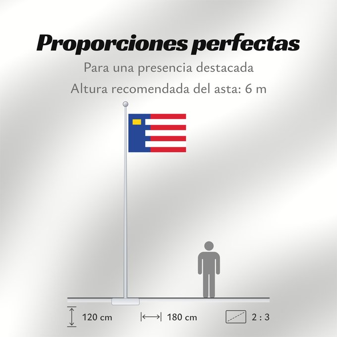 Proporciones de la bandera: Baarle-Nassau
