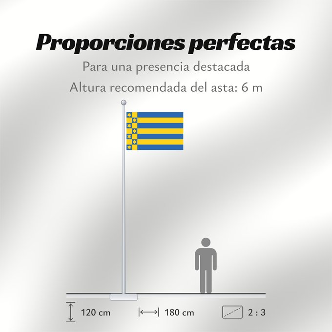 Proporciones de la bandera: Ferwerderadiel	Dutch municipality of Ferwerderadiel  Ferwerderadeel