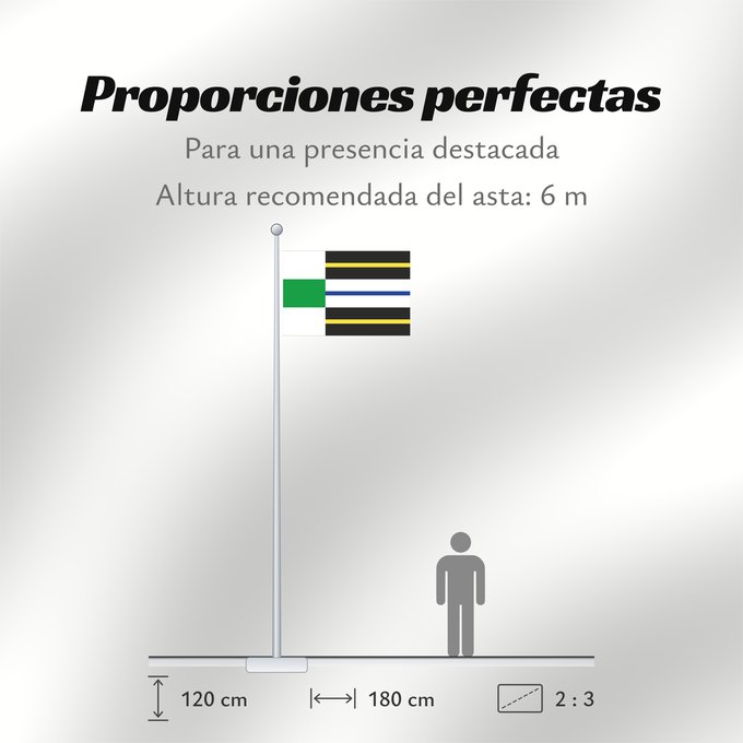 Proporciones de la bandera: Stadskanaal Dutch municipality of Stadskanaal
