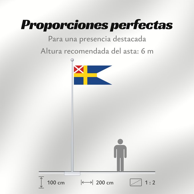 Proporciones de la bandera: Sweden 1818-1844 alternative Sweden (1818-1844) (alternative) Suède (1818-1844) (alternative) Suecia (1818-1844) (alternativa) Schweden (1818-1844) (alternativ) Svezia (1818-1844) (alternativa) Alternative flag of Sweden 1818-1844