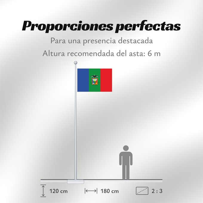 Proporciones de la bandera: Moquegua Moquegua city Ciudad de Moquegua