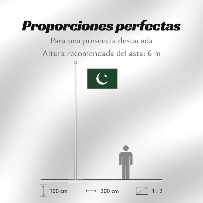Proporciones de la bandera: Naval Ensign of Pakistan