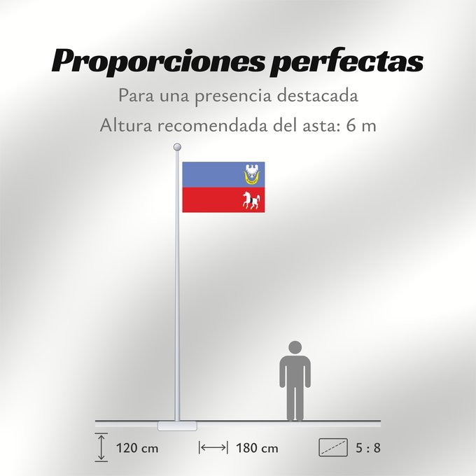 Proporciones de la bandera: Gmina secemin flaga